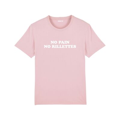 T-shirt "No pain no rillettes" - Femme - Couleur Rose