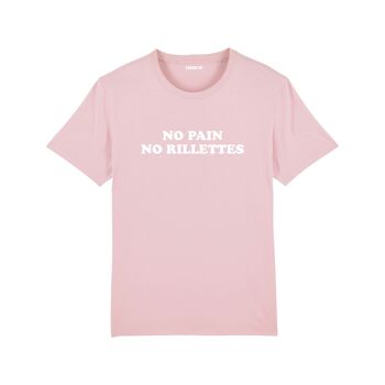 T-shirt "No pain no rillettes" - Femme - Couleur Rose