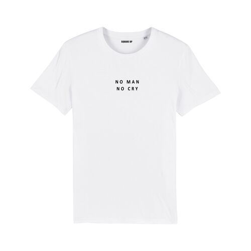 T-shirt "No Man No Cry" - Femme - Couleur Blanc