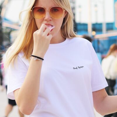 T-shirt "Meuf sympa" - Femme - Couleur Blanc