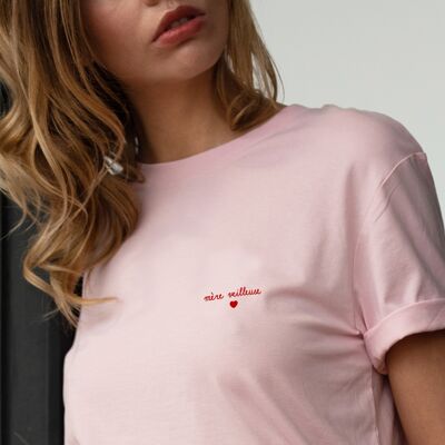 Camiseta "Mère Veilleuse" - Mujer - Color rosa