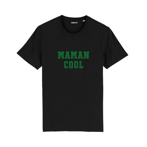 T-shirt "Maman Cool" - Femme - Couleur Noir