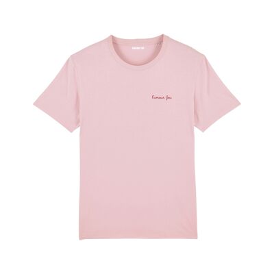 T-shirt "L'amour fou" - Femme - Couleur Rose