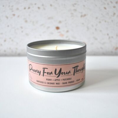 Peony for Your Thoughts | Vegan + Toxin-Free Scented Candle