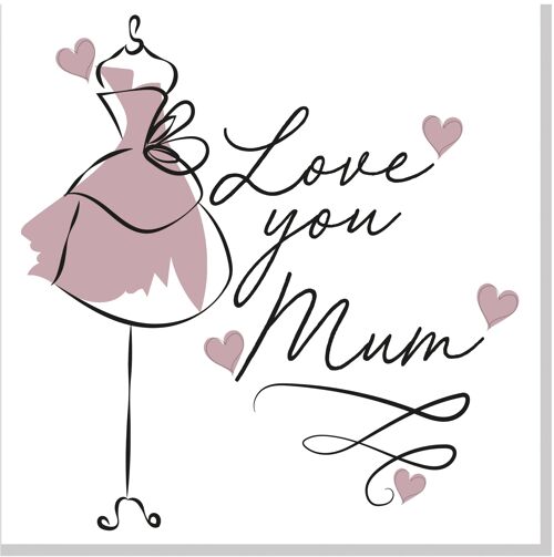 Mum Mannequin square card