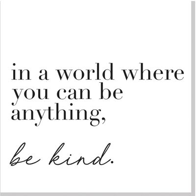 Be kind square card