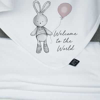 Couverture Ballon Welcome - Blush