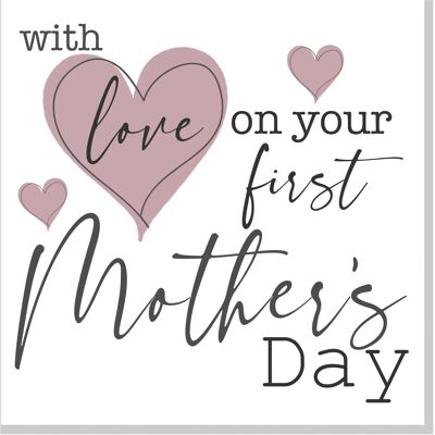 First Mother's Day square card