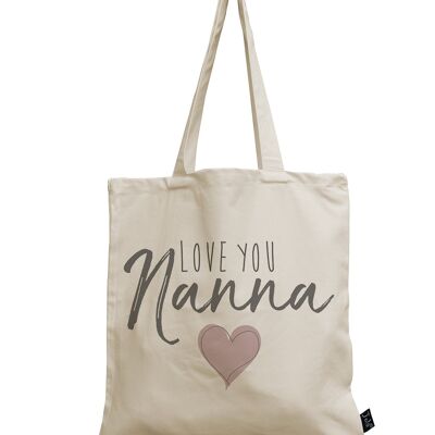 Love you Nanna sac en toile