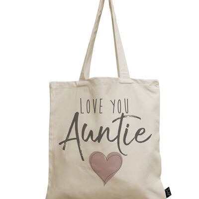 Love you Auntie canvas bag