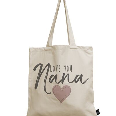 Love you Nana sac en toile