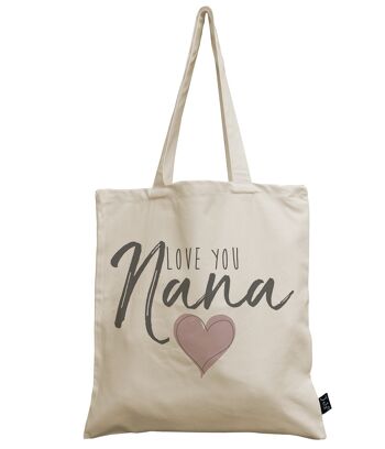 Love you Nana sac en toile