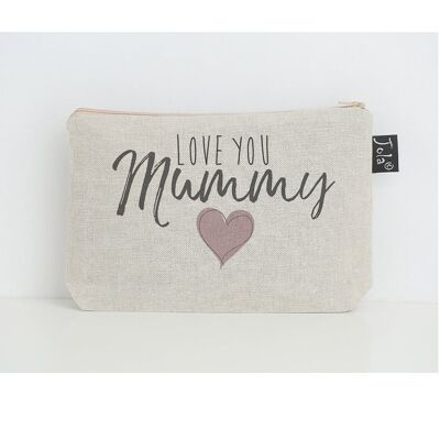 Love you Mummy make up bag