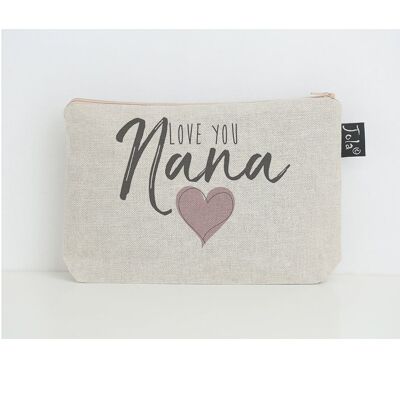 Love you Nana make up bag