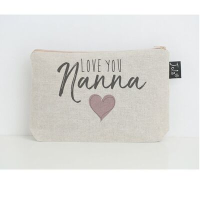 Love you Nanna make up bag