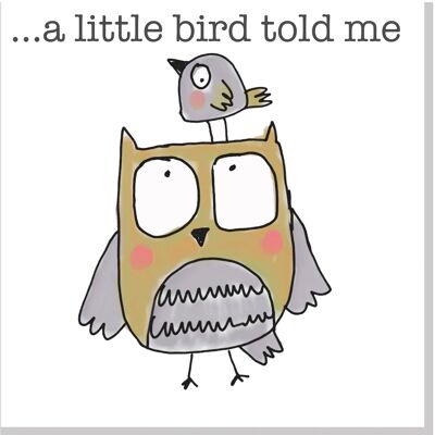 A little bird told me... square card