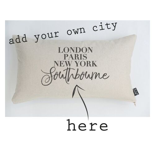 Personalised City Cushion Vogue - 30x50cm