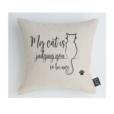 Cat Judging you cushion - Midi