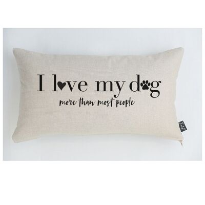 Love my Dog cushion - 30x50cm