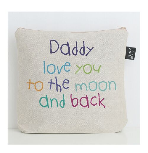 Daddy to the moon wash bag
