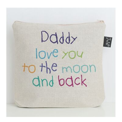 Daddy to the moon wash bag