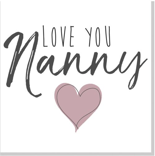 Love you Nanny square card