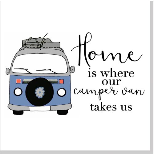 Blue Camper home square card