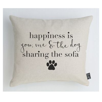 Happiness Dog Cushion - 35cm x 40cm