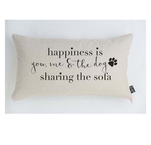 Happiness Dog Cushion - 30x50cm