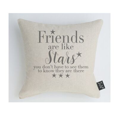 Friends are like Stars cushion - 30x30cm