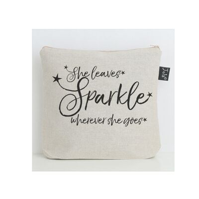 Neceser She Leaves Sparkle Stars negro