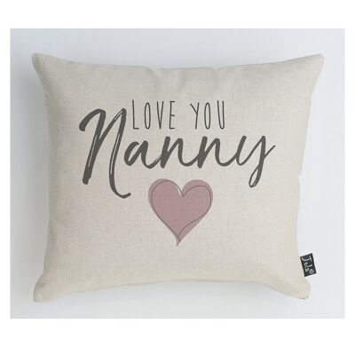 Coussin Nounou Je t'aime - 35x40cm