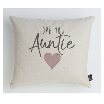 Coussin Tante Love you - 35x40cm