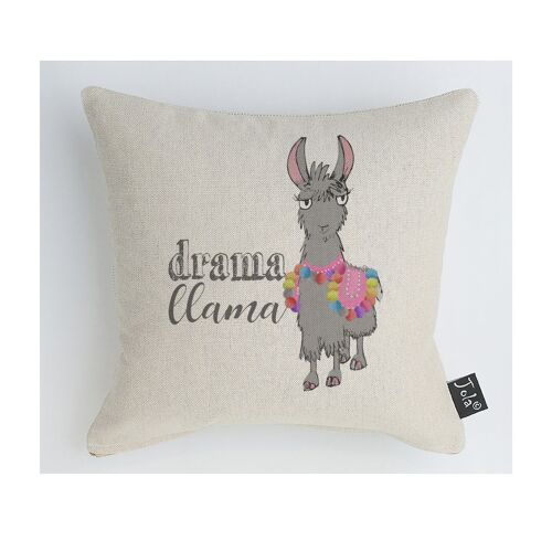 Drama Llama bright pom poms cushion - 30x30cm