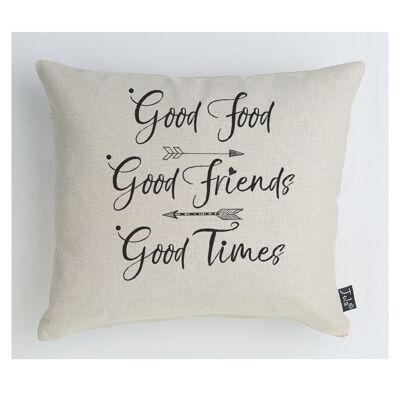 Cuscino Good Food, Good Friends - 45x45cm
