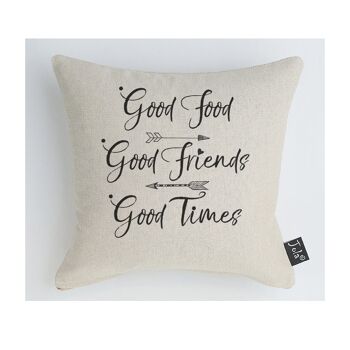 Coussin Good Food, Good Friends - 45x45cm 3