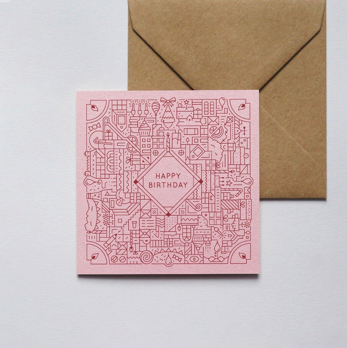 Feliz cumpleaños – rosa