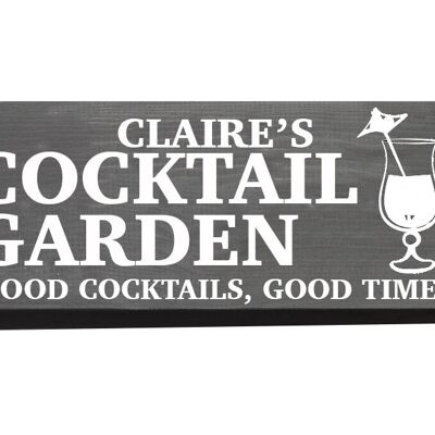 Cocktail Garden Sign - No Chain