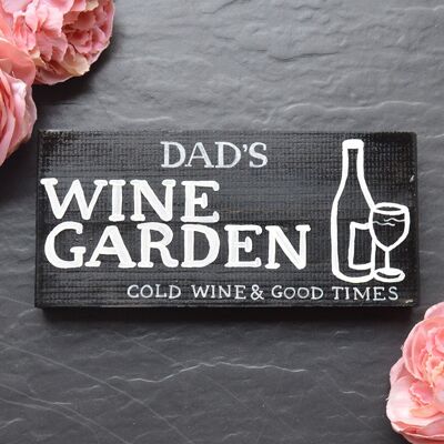 Wine Garden Sign - No Chain