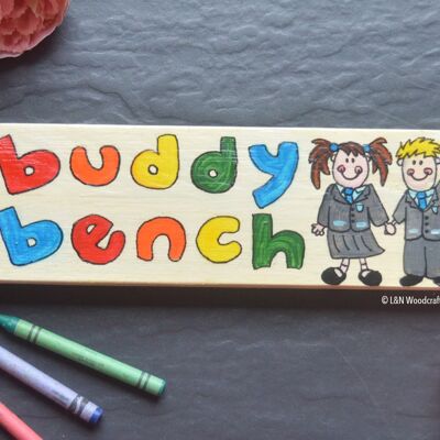 Buddy Bench Sign - Chain