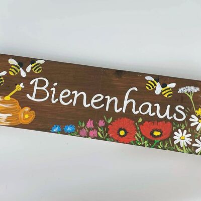Bees & Wildflowers House Sign - No Chain