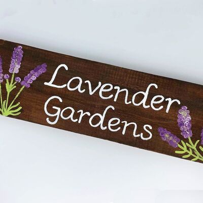 Lavender House Name Sign - No Chain