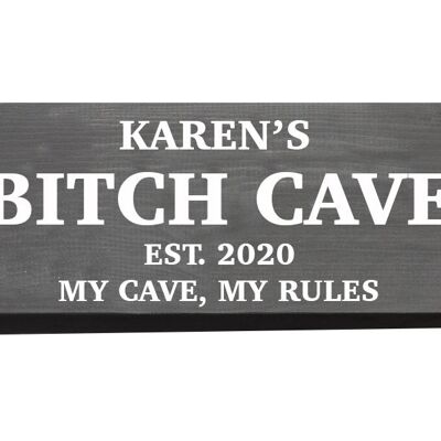 Bitch Cave Sign - Chain