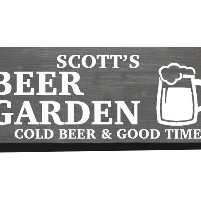 Beer Garden Sign - Chain