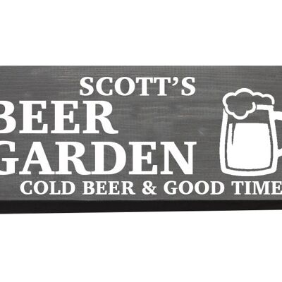 Beer Garden Sign - No Chain