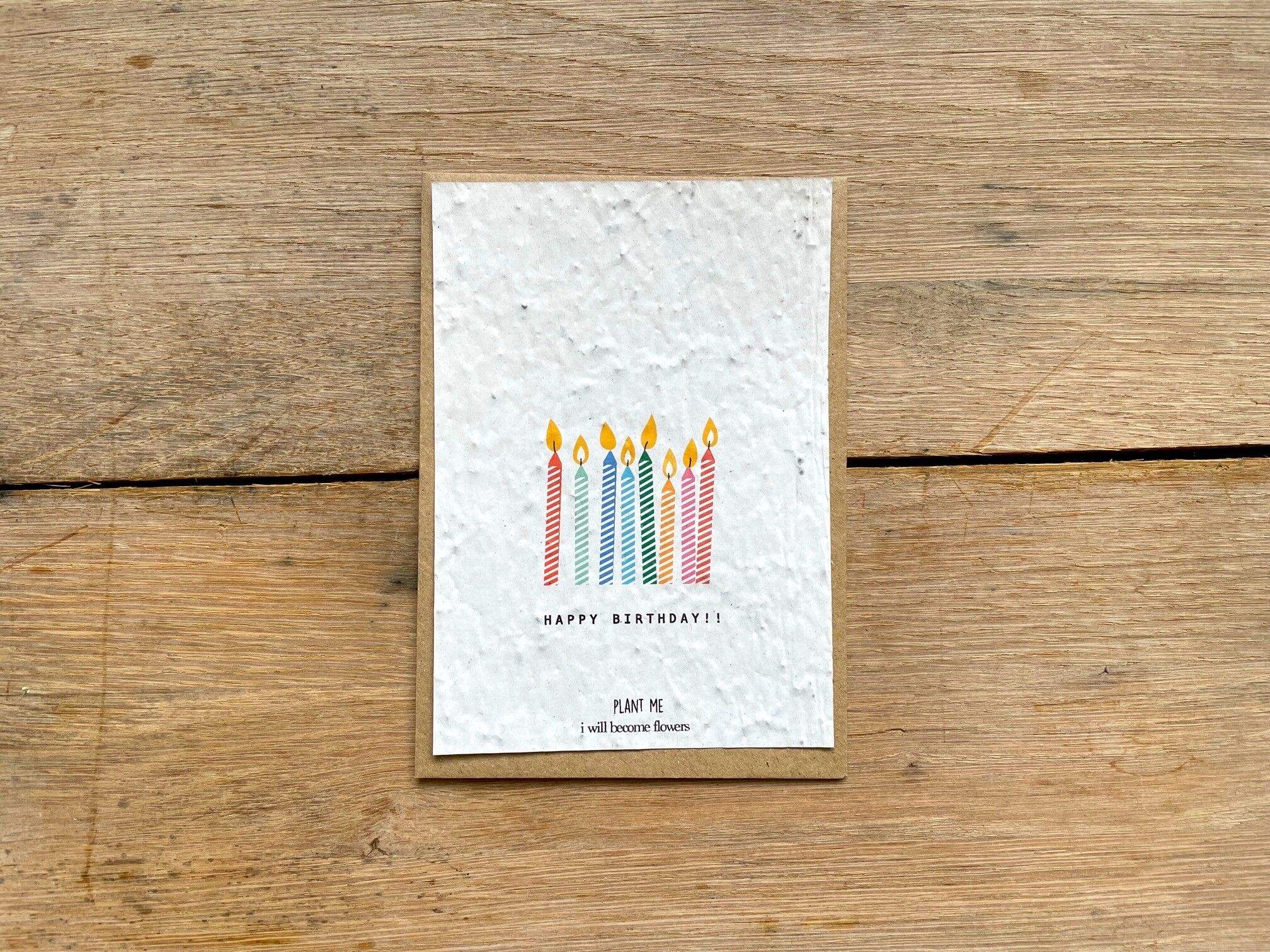 Karte, um alles Gute zum Geburtstag Kerze zu pflanzen