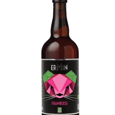 CERVEZA ECOLÓGICA - ERMIN - FRAMBUESA 75CL