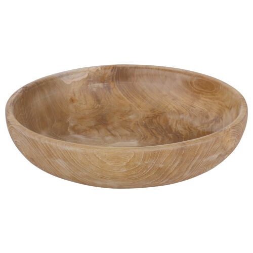 Teak wood fruitbowl dia 35 cm