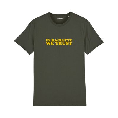 T-shirt "In raclette we trust" - Donna - Colore Kaki