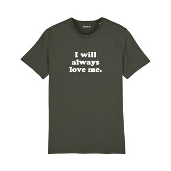 T-shirt "I will always love me" - Femme - Couleur Kaki